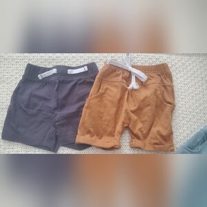 Kids' Casual Shorts Set - Gray and Tan